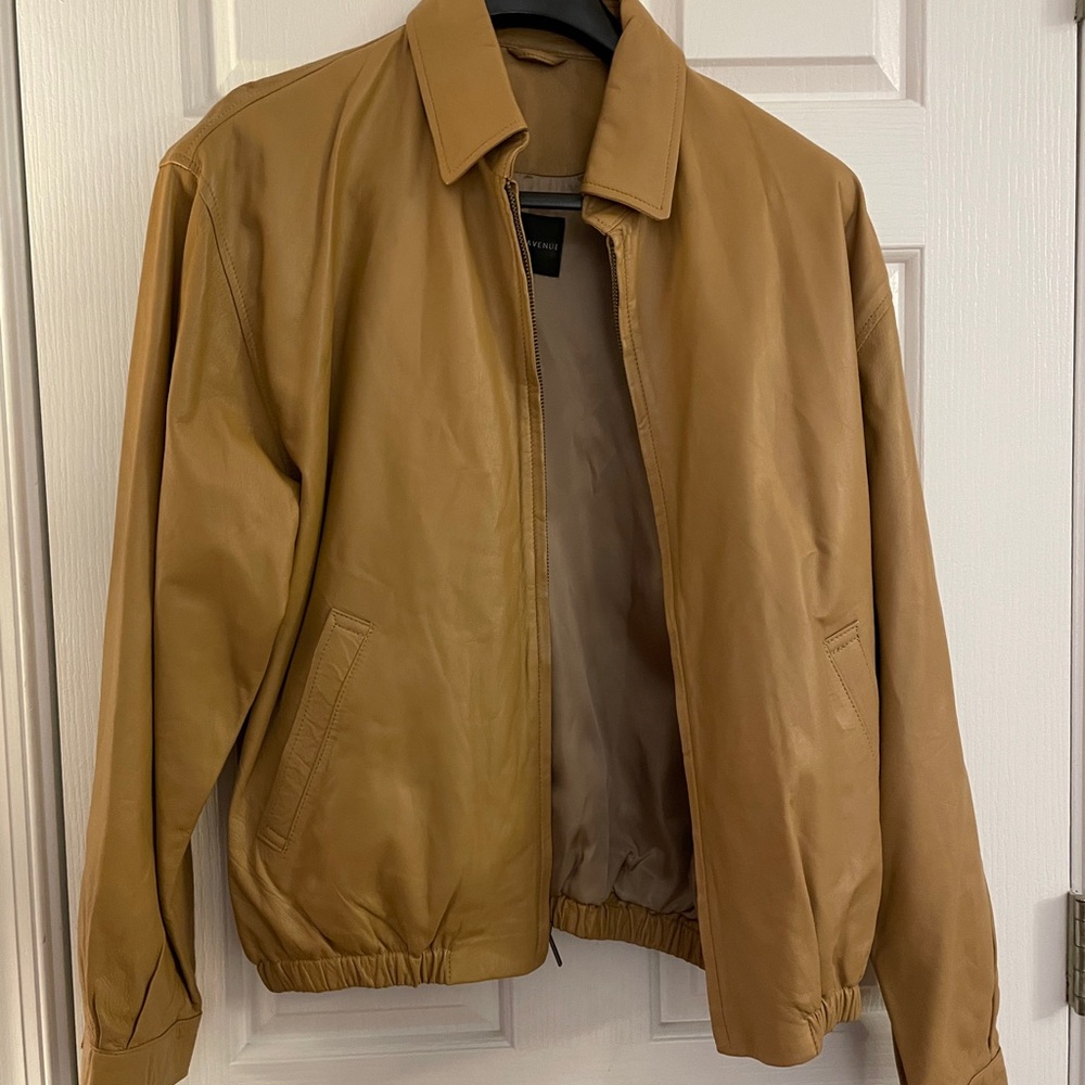 NWT Saks 5th Ave Leather Men’s Jacket
